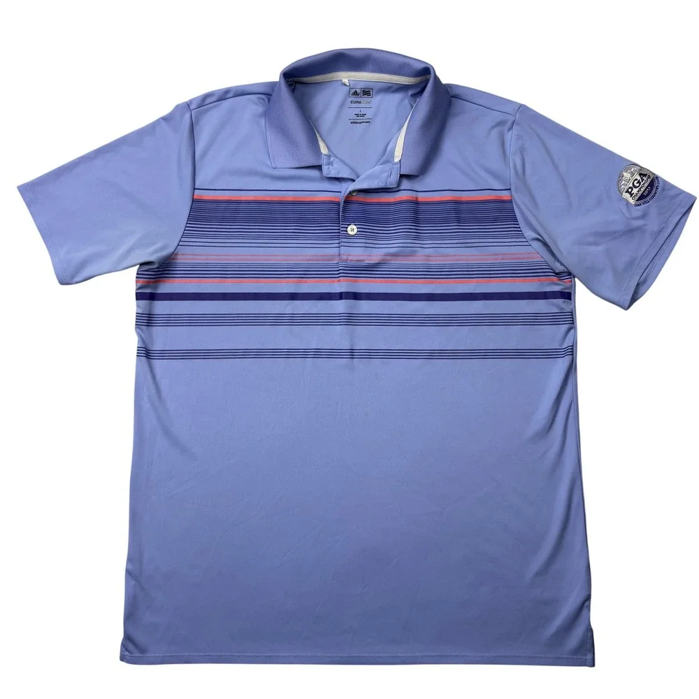 Adidas Golf 2013 PGA Championship Oak Hill‎ Polo Shirt Mens Large Purple Z57928